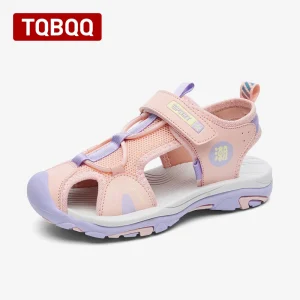 Sandales d&rsquo;été pour enfants sandales sport plage antidérapantes confortables respirantes rose pâle garçons filles 713 ans