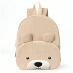 Sac à dos personnalisé pour enfants avec nom sac à dos de maternelle personnalisé sac à dos de garderie sac à dos ours en peluche pour enfants  Smiling Khaki Bear