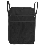 Organisateur suspendu de rangement pour poussette bébé sac double poche en maille noir accessoire voiture et stroller rangement pratique maman