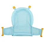 Siège de bain pour bébé en filet support ergonomique antidérapant coussin de baignoire pour nouveauné 012 mois bain sécurisé et confortable