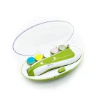 Coupeongles électrique 6 en 1 manucure lumière intégrée kit lime à ongles sûr pour soins ongles bébé orteils automatique design moderne portable pratique durable