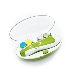 Coupeongles électrique 6 en 1 manucure lumière intégrée kit lime à ongles sûr pour soins ongles bébé orteils automatique design moderne portable pratique durable