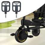 2 Pédales pour Tricycle Poussette Bébé Accessoire AntiDérapant Matériau Plastique Facile à Installer Sécurité Max Confort Enfant