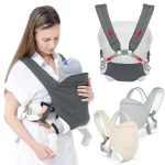 Portebébé multifonctionnel confortable pour nouveauné et toutpetit tissu doux respirant facilement réglable poussettes accessoires bébé sécurité usage quotidien