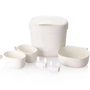 Ensemble de rangement en plastique pour bébé 4 contenants clips de fixation organisation design minimaliste