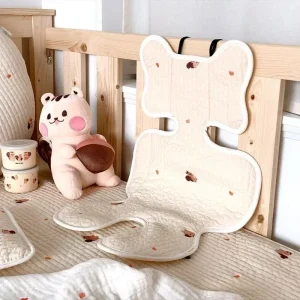 Coussin de siège pour poussette en coton doux respirant bébé nouveauné accessoire confortable et sécurisant